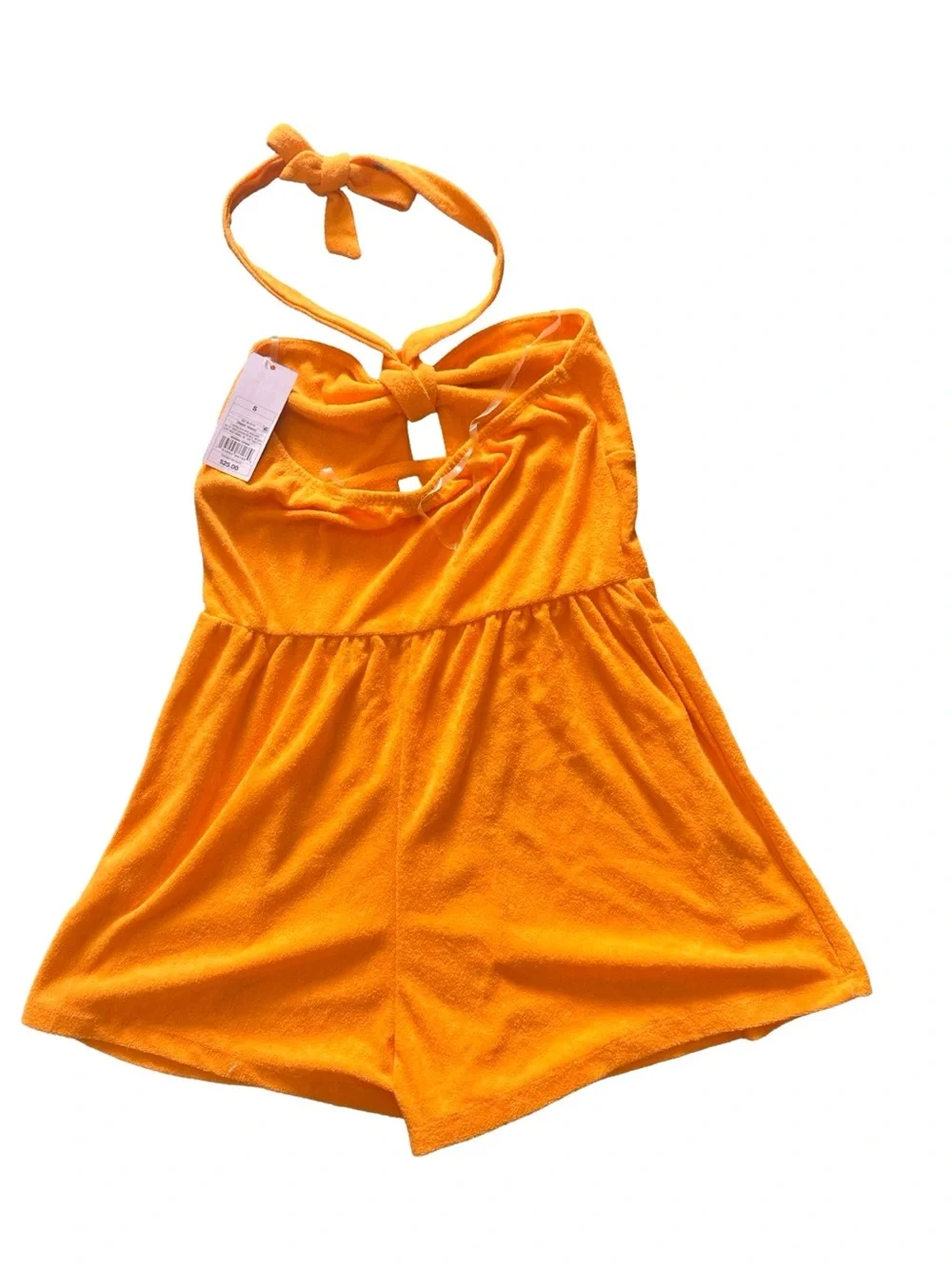 Nwt Wild Fable Terry Cloth Orange Swimsuit Cover Romper